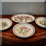 P13. Portmeirion Botanic Garden plates and platter. 